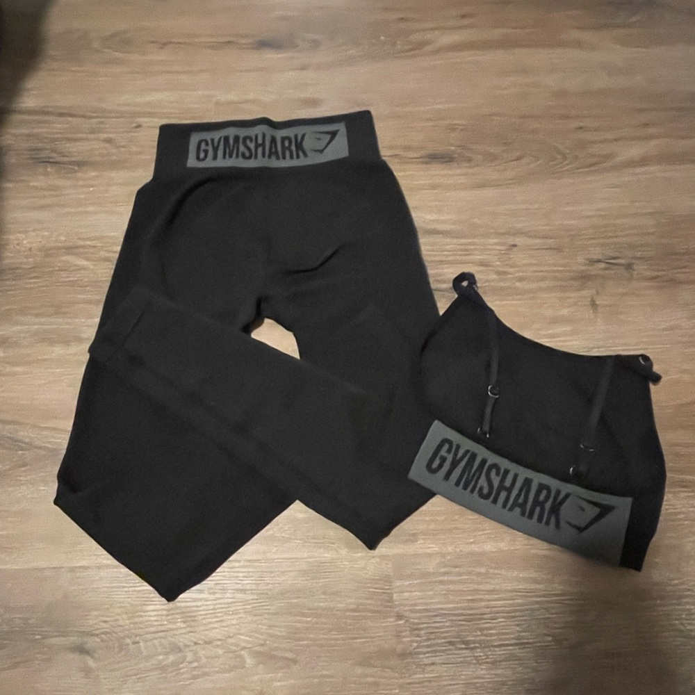 Gymshark Flex High Waist Set in Black/Grey